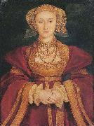 Hans holbein the younger Portrait of Anne of Cleves, oil painting artist